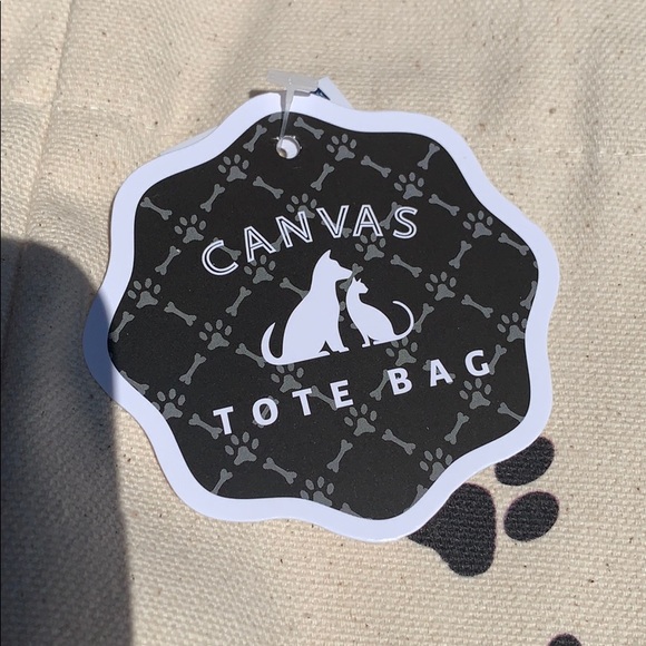 New Canvas reusable Tote Bag - Picture 2 of 3